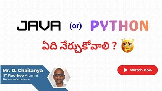 Java or Python  - which is best career option?