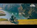 [Ver. ASMR] 美しい2月朝、小さな旅と一杯のコーヒー | YAMAHA SR400 | フレンチブルー | ドリップコーヒー | ASMR