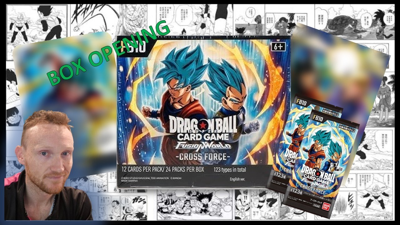 FIRST BOX OF FB10 | CROSS FORCE BOX OPENING | DRAGON BALL SUPER