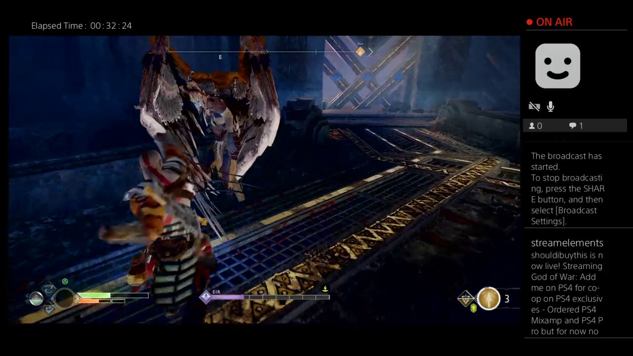 How to beat EIR the Valkyrie with Low Stats - God of War 4