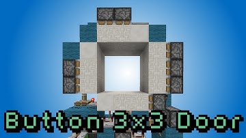 Minecraft: 3x3 Piston Door [Button]