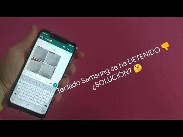 Teclado SAMSUNG se ha DETENIDO ¿ Cómo Lo SOLUCIONO ? 🤔 - YouTube