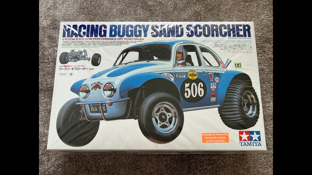 Tamiya SAND SCORCHER (2010 edition) unboxing (#58452) - YouTube