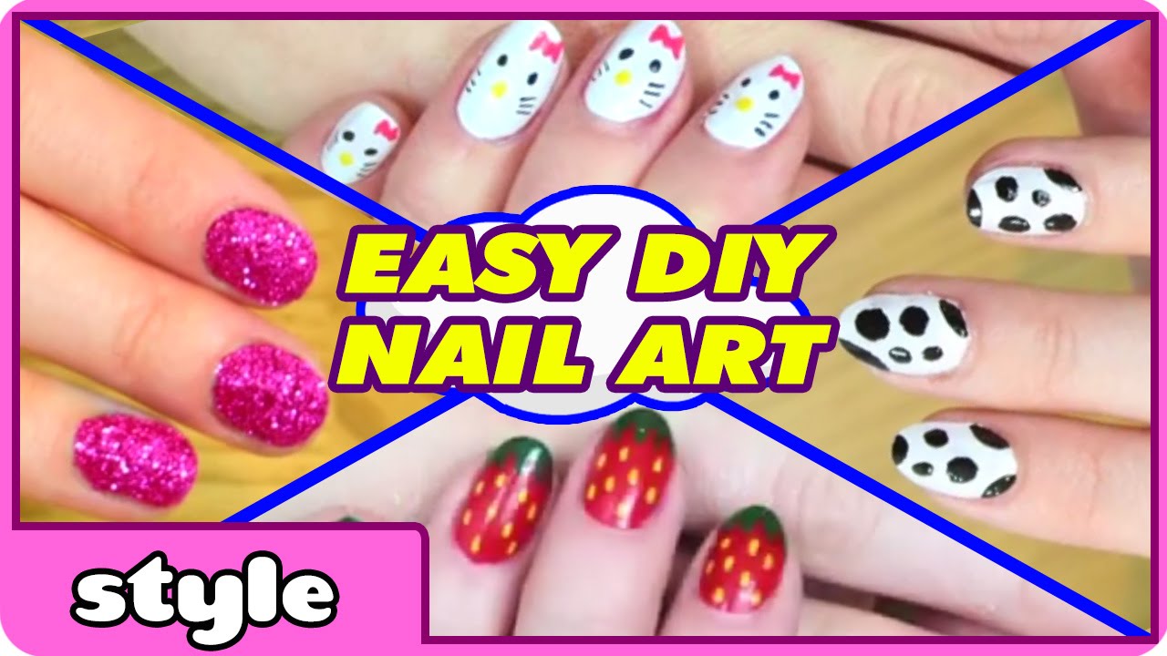 DIY Nail Art Without any Tools | Top 10 Nail Art Designs ...