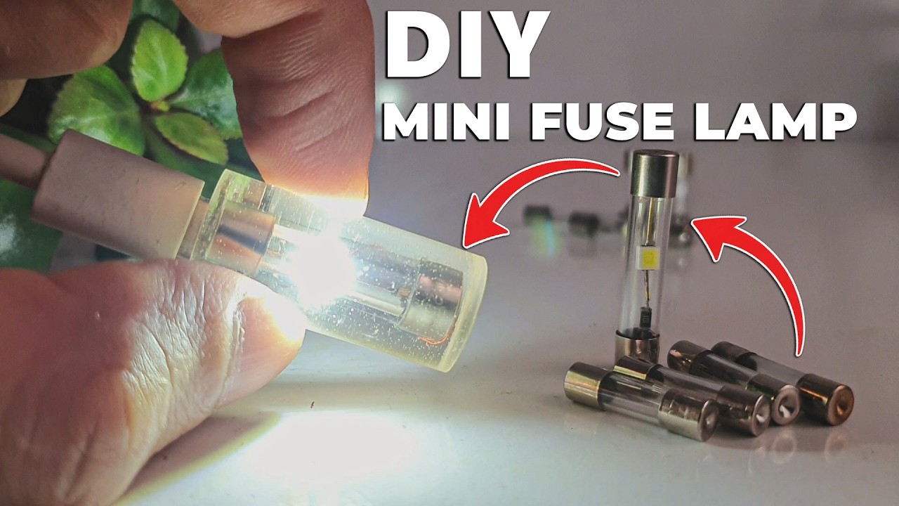 [Satisfying] I Made an LED Lamp from a Glass Fuse — and It Works!