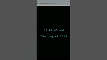 How to make digital clock using HTML and CSS | #shorts #shortvideo #shortsfeed #clock   #code