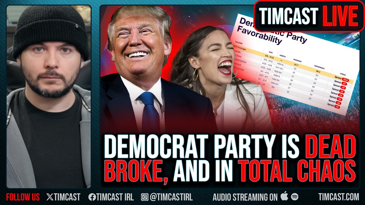 Democrats ARE BROKE, Party Donors FLEE As Approval Hits RECORD LOW