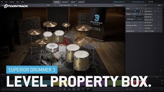 Superior Drummer 3: Level property box