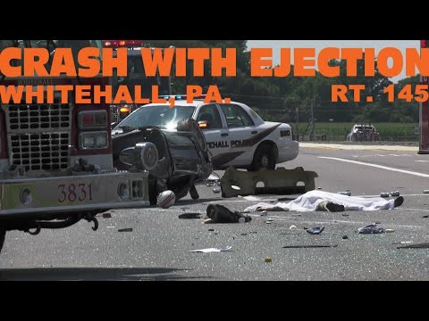 auto accident victim ejected from vehicle simulation