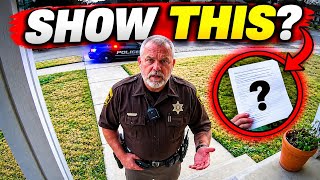 When Cops Say “We’re Not Leaving” — Say THIS to Blow Their Mind & Make Them Go