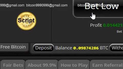 0 01 BTC TO 0 1 BTC HACK BITCOIN 2018 999DICE bitsler