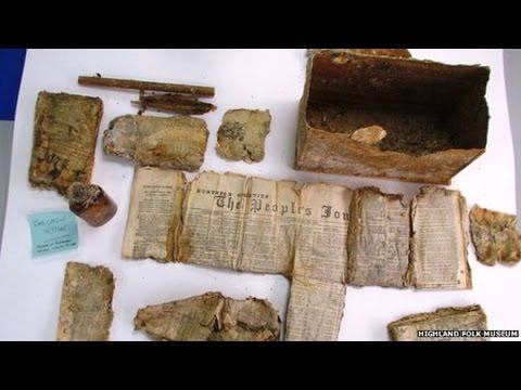 121 year old time capsule found at bridge near Kingussie