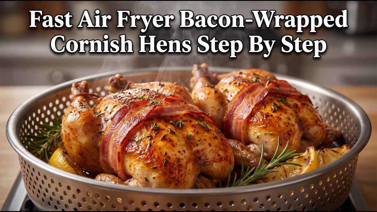 Fast Bacon-Wrapped Air Fryer Cornish Hens Cooking Guide Step By Step