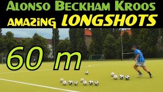 Xabi Alonso Pass training HD] David Beckham Toni Kroos - Long Passes