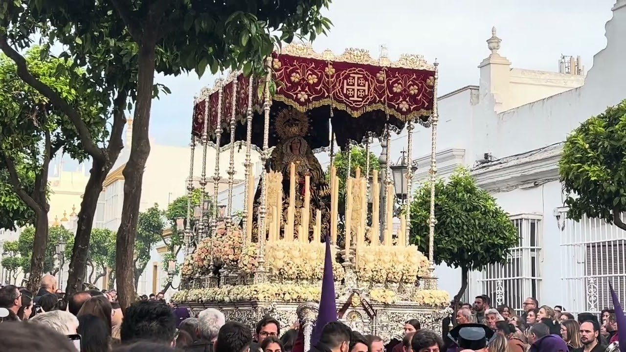 [4K] Virgen de los Dolores (Nazareno) San Fernando 2025 - Calle Ancha parte 2
