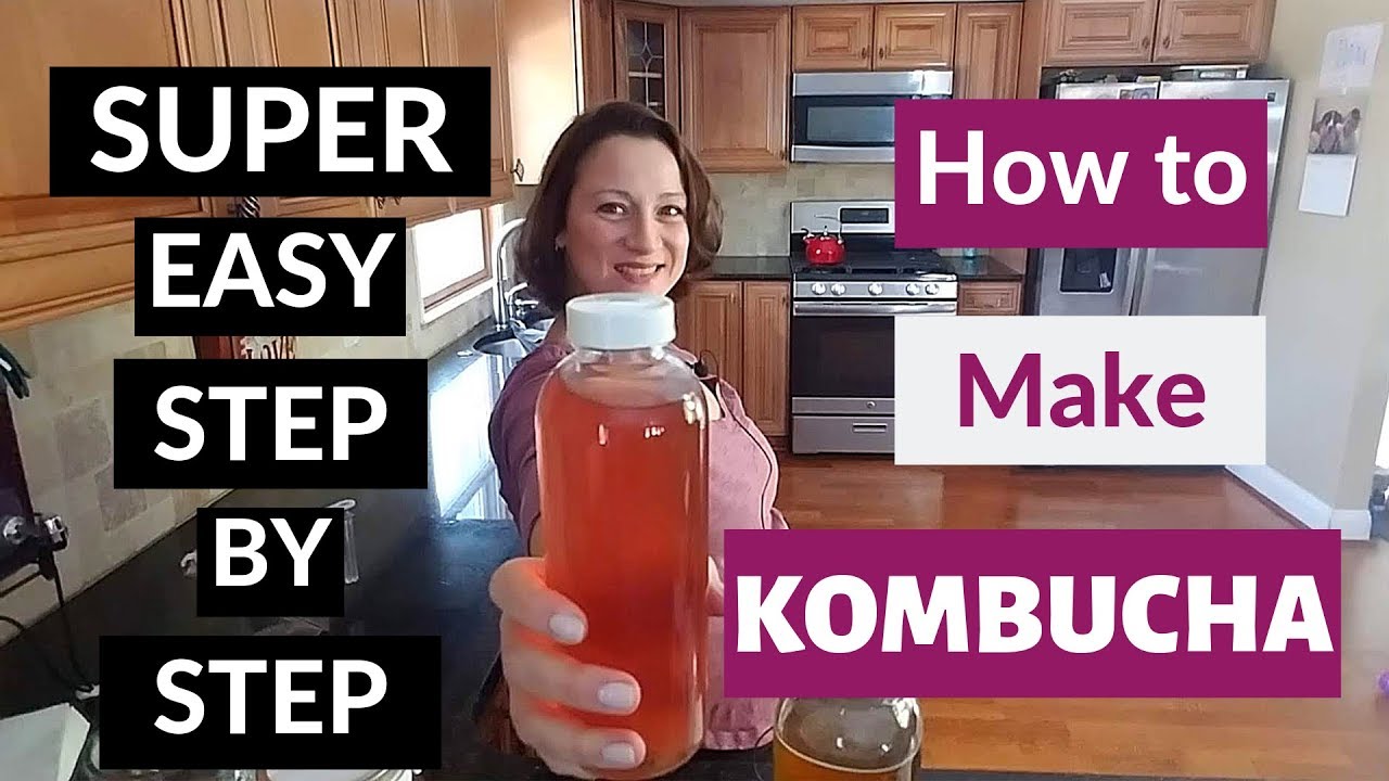 How to make kombucha | Easiest Directions EVER! - YouTube