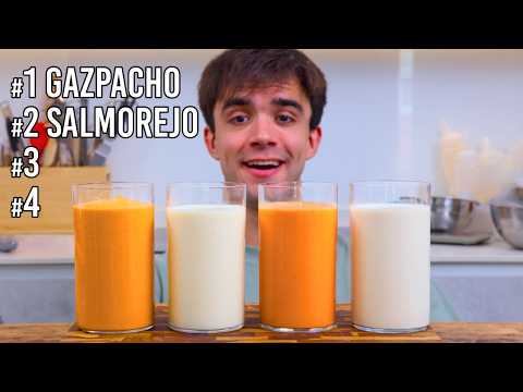 Hago las 4 sopas frías españolas clásicas