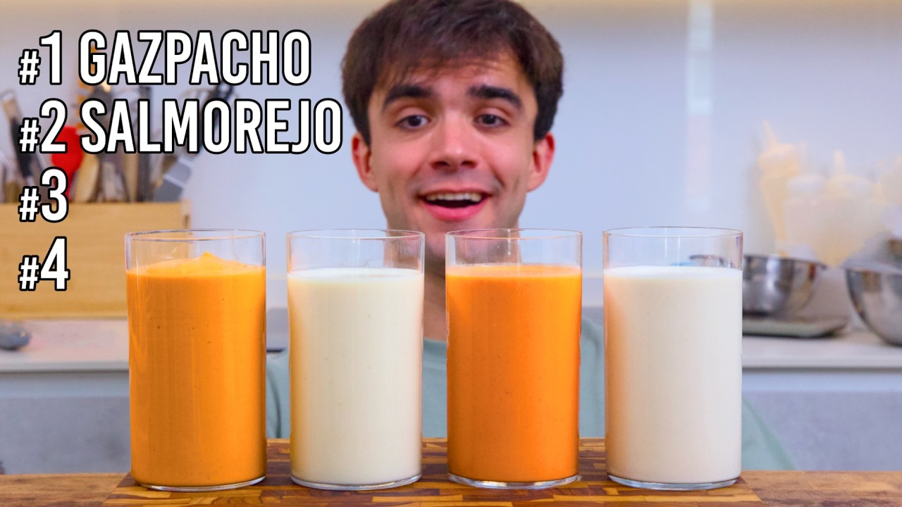 Hago las 4 sopas frías españolas clásicas