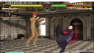 Fate Unlimited Codes | Shiro vs Saber Alter #2
