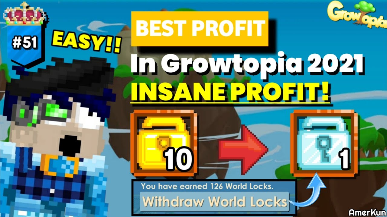 BEST PROFIT IN GROWTOPIA 2021!! 100% Work ( INSANE PROFIT! )- Growtopia Profit #51 | GROWTOPIA