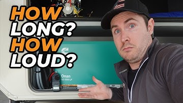 How Long? How Loud? Cummins Onan QG 5500 LP Generator Demonstration // Propane Generator Efficiency