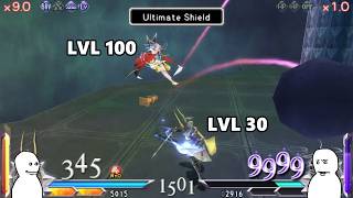 LVL 100 Cloud Of Darkness Vs LVL 30 Warrior of Light - Final Fantasy Dissidia 012