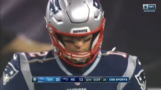 Tom Brady's final pass ever as a Patriot is a pick 6 | Titans vs Patriots NFL