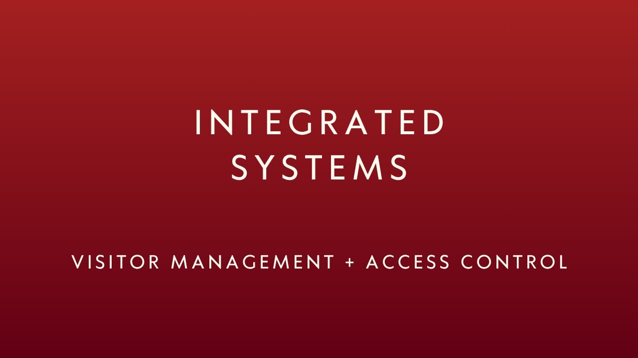 Integrated Visitor Management and Access Control System - YouTube