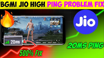 New Trick To Fix Jio High Ping Problem 😍Bgmi Ping Problam |Bgmi High Ping Problem | Jio Ping Problem