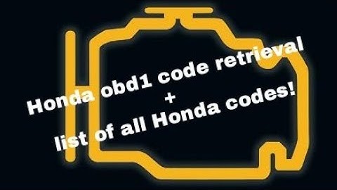 HONDA obd1 code reading