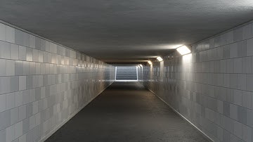 Underground tunnel 03 3D model