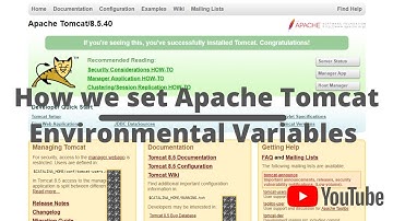 Apache Tomcat Environment Variables