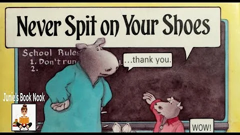 NEVER SPIT ON YOUR SHOES by Denys Cazet, Kids Book Read Aloud About Going to School, 2.0
