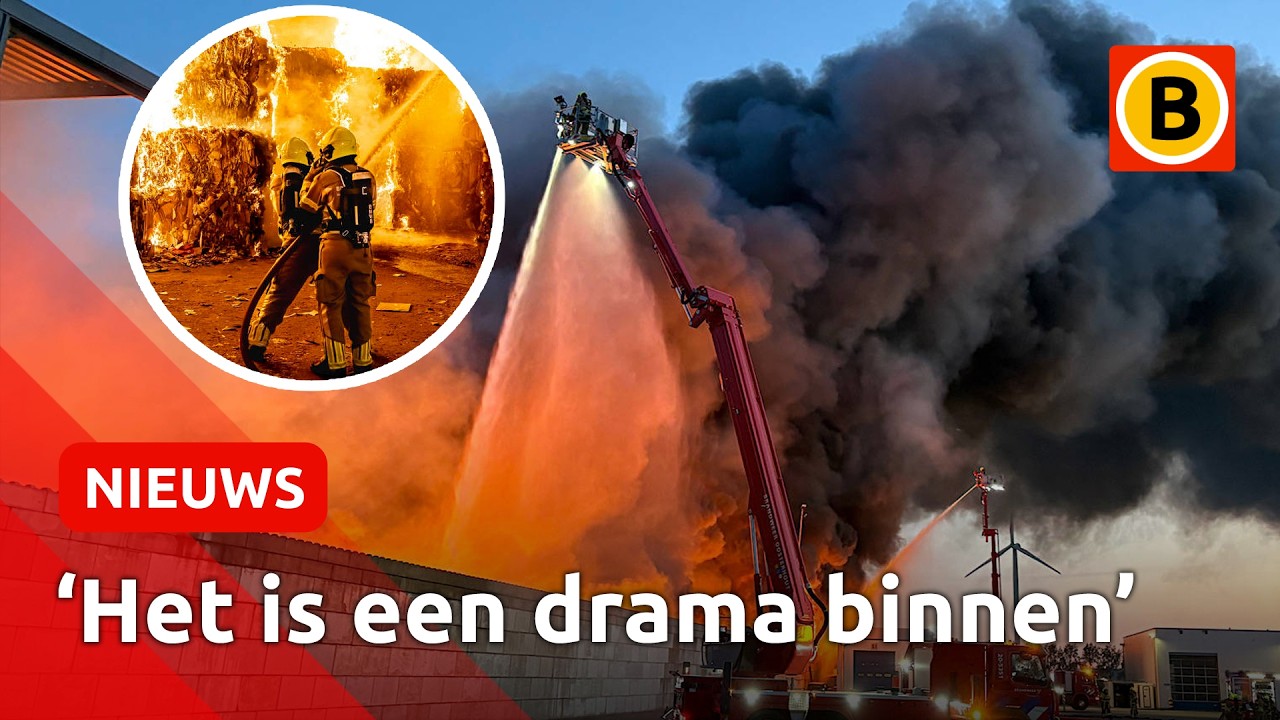 Zeer grote brand bij papierverwerker | Omroep Brabant