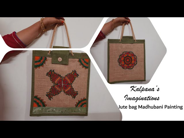 Handpainted Madhubani tote bag.. Cotton made... #sold #madhubanipainting # madhubani #madhubani_sharing #madhubaniart #madhubaniartist… | Instagram