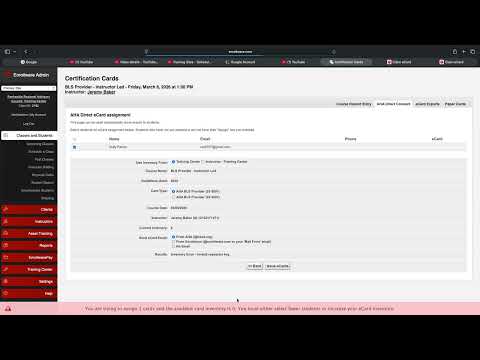 Issuing Ecards in Enrollware