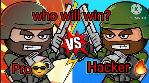 pro vs hacker in mini militia 😬|mini militia gameplay |mini militia video