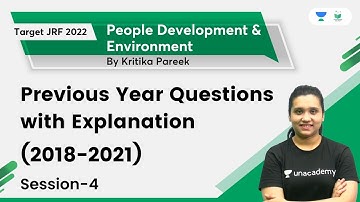 Previous Year Questions with Explanation - 4 | People Development & Environment | Kritika Pareek