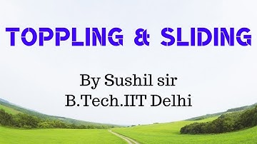 ROTATION -04 / TOPPLING AND SLIDING / IIT PHYSICS / SUSHIL SIR / KOTA FACULTY