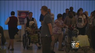 Vocal Protest Held At LAX As Travel Ban Goes Into Effect