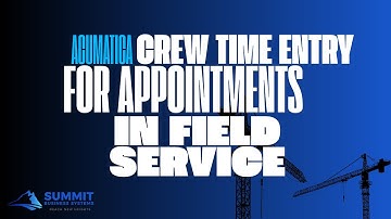 Including Field Service Appointment Time on Weekly Crew Time Entry