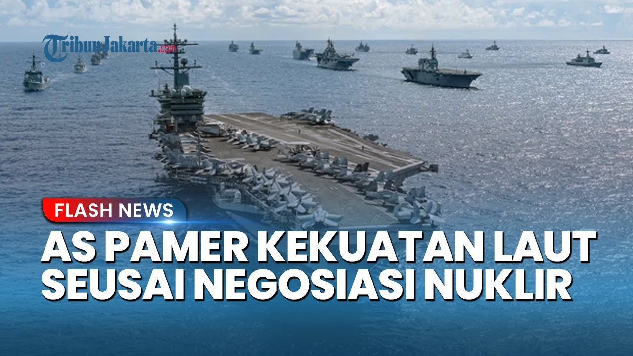 AS Pamer Kekuatan Laut! USS Abraham Lincoln Dikawal Kapal Perang & Jet Tempur Bikin Dunia Tegang