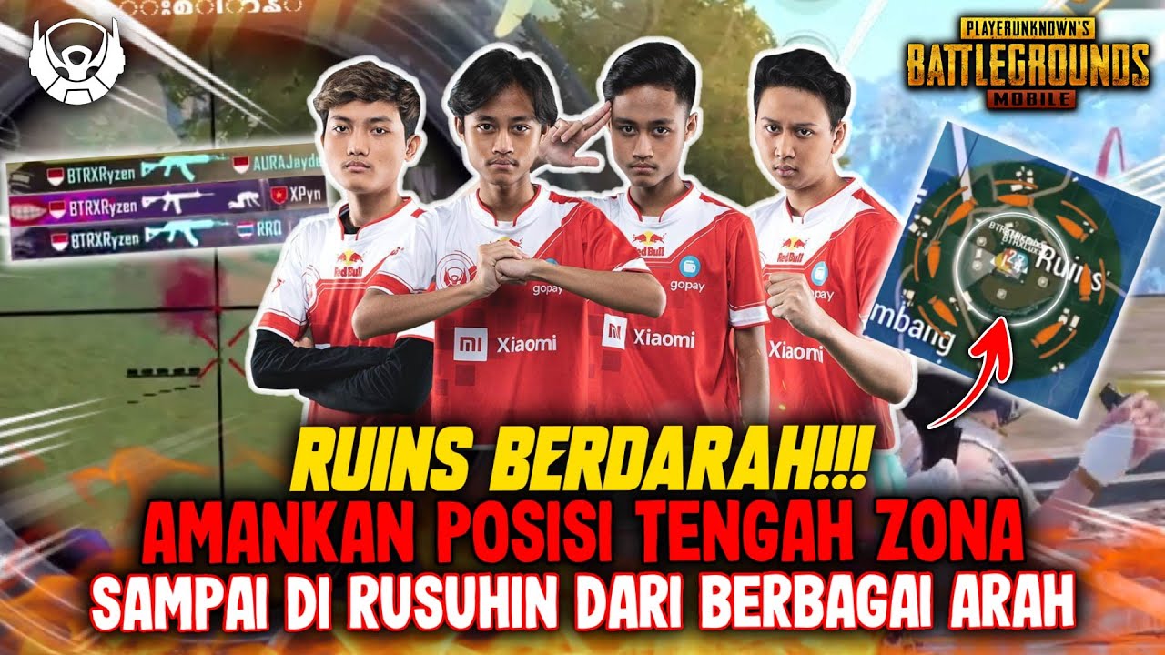 SCRIM MATCH!!! DI TABRAK BANYAK SQUAD SAMPAI RUSUH SAAT BTR RA AMANKAN TENGAH ZONA RUINS !!!