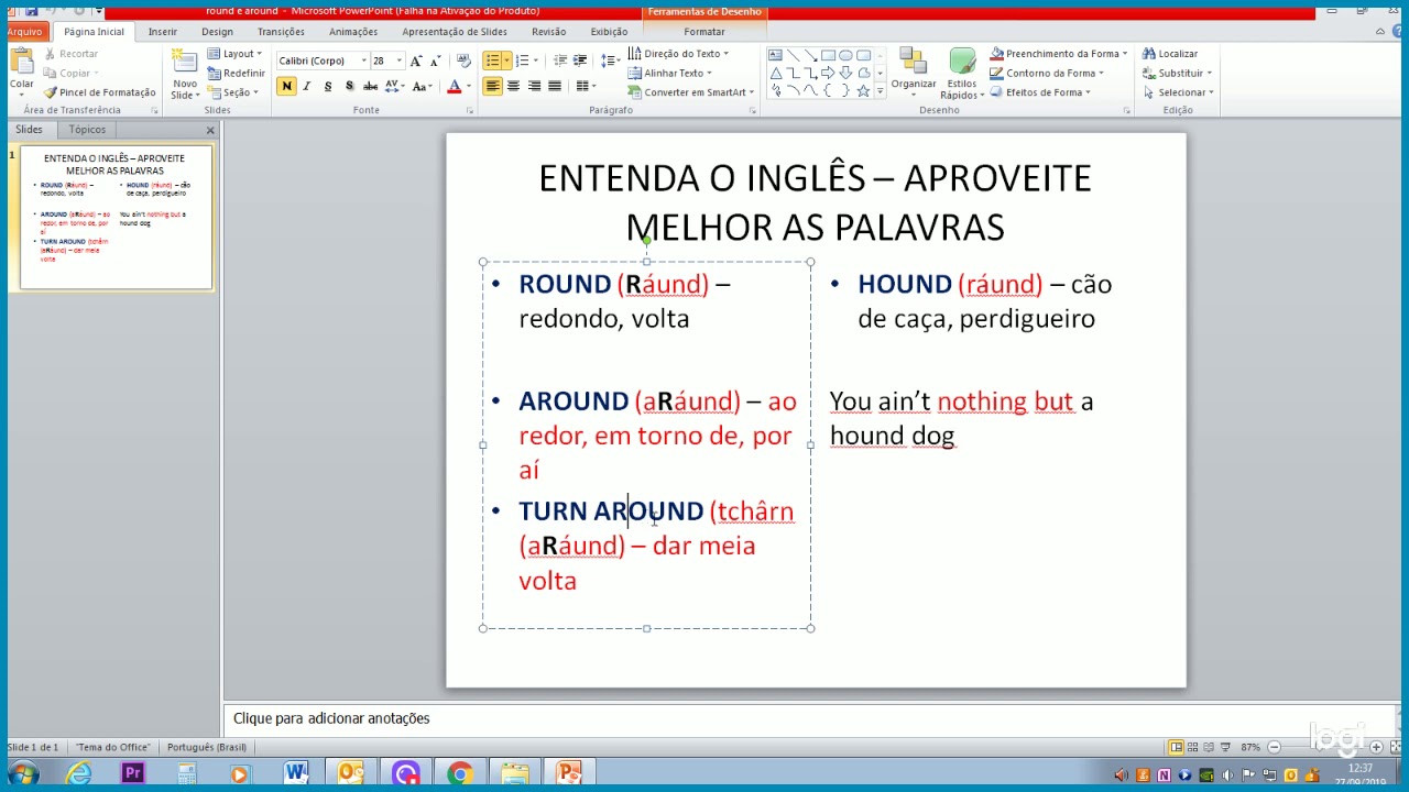 Palavras parecidas e derivadas em inglês ingles basico ejercicios