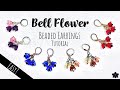 Easy DIY Bell Flower Beaded Earrings Tutorial | Beebeecraft