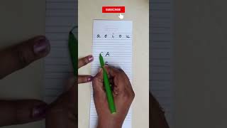 Word forming with vowels