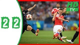 Russia vs Croatia 2-2  World Cup  07/07/2018 HD