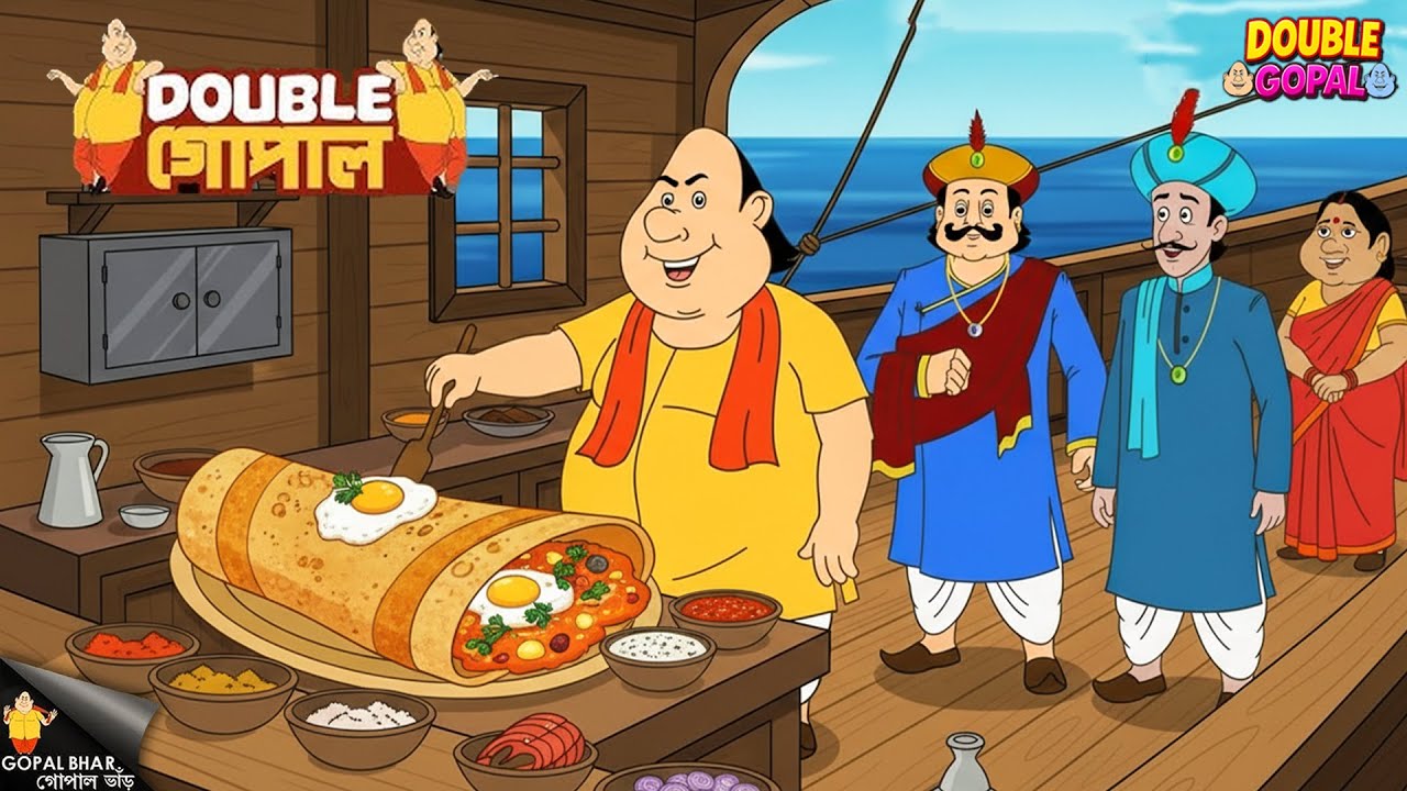 গোপালের ডিমের মশলা দোসা দেখে রাজা হতবাক হয়ে গেলেন। | Gopal Bhar | গোপালভাঁড় | Double Gopal | New
