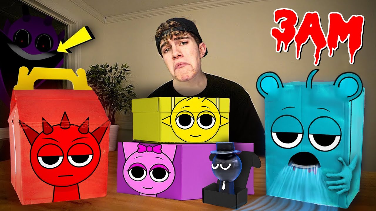 НИКОГДА НЕ ОТКРЫВАЙ ВСЕ SPRUNKI МИСТЕРИ-БОКСЫ в 3 ЧАСА НОЧИ!!