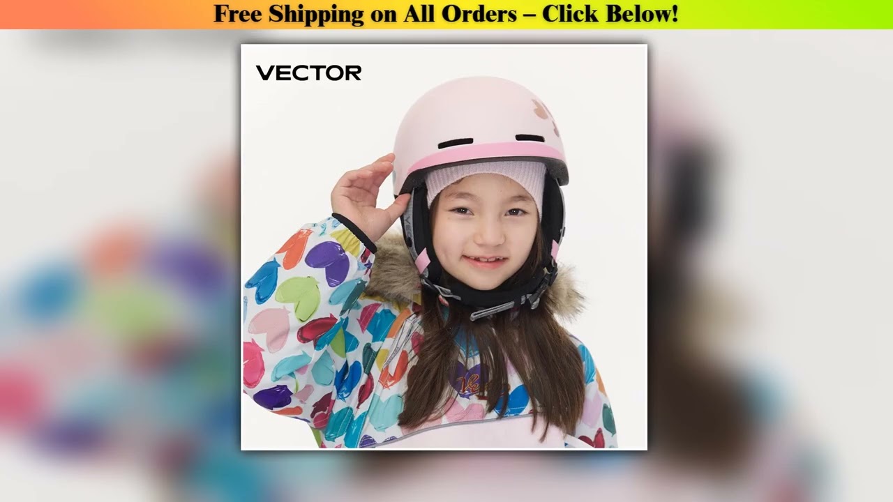VECTOR Kids Children Ski Helmet Integrally-molded Outdoor Sports Protection Snowboard Helmet Man